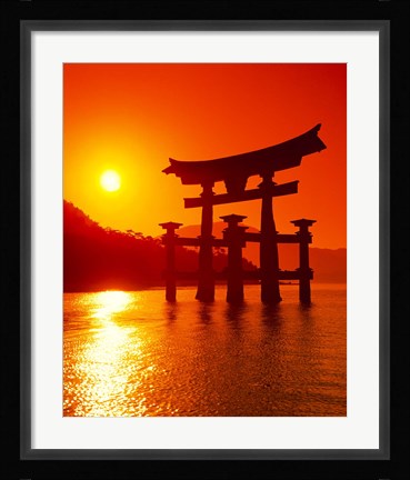 Framed O-Torii Gate, Itsukushima Shrine, Miyajima, Japan Print