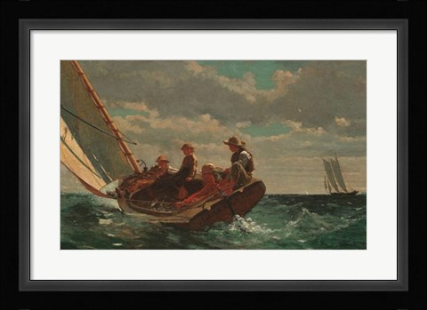 Framed Breezing Up (A Fair Wind), 1873-1876 Print