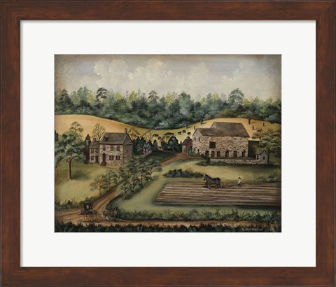 Framed Paxson Farm Print