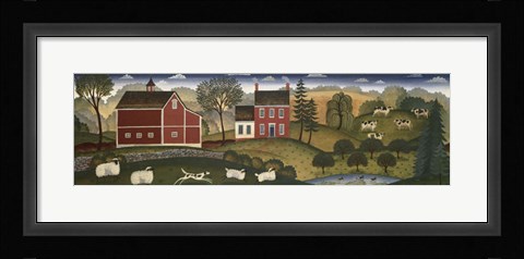 Framed Farm Pederson Print