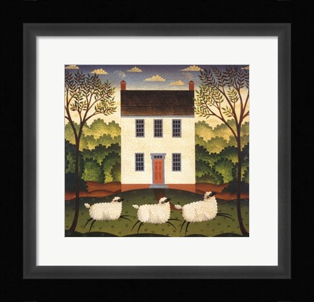 Framed White House Print