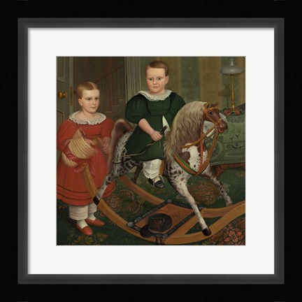 Framed Hobby Horse, ca. 1840 Print
