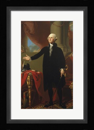 Framed George Washington (Lansdowne Portrait), 1796 Print