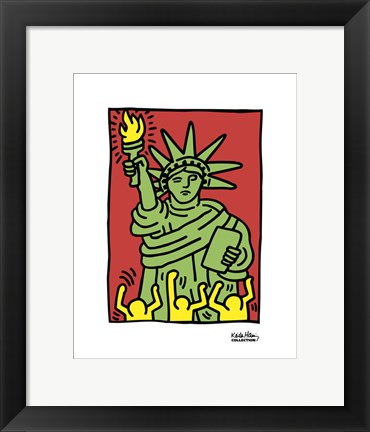 Framed Statue of Liberty, 1986 Print