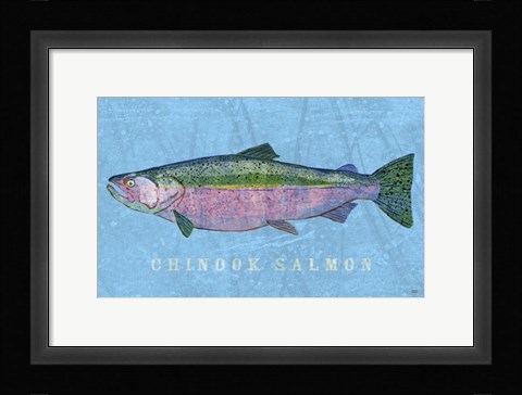 Framed Chinook Salmon Print
