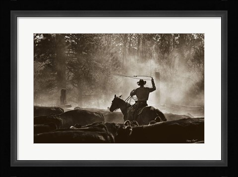 Framed Lost Canyon Roundup Print