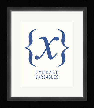 Framed Embrace Variables Print