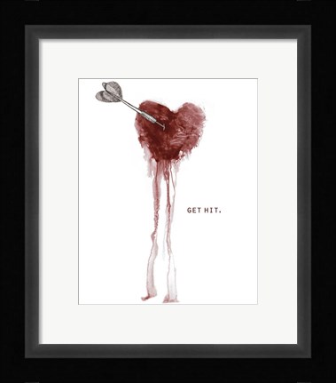 Framed Get Hit Print