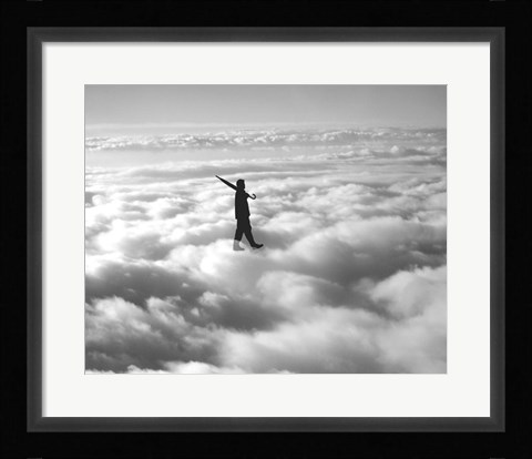Framed Walk in the Clouds Print