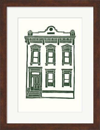 Framed Williamsburg Building 1 (Manhattan Ave. between Jackson and Withers) Print
