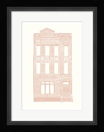 Framed Williamsburg Building 3 (Queen Anne) Print