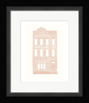 Framed Williamsburg Building 3 (Queen Anne) Print