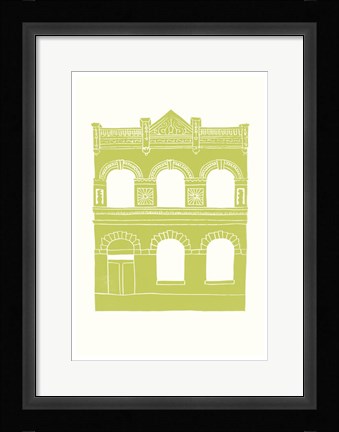 Framed Williamsburg Building 6 (Lorimer below Grand Ave.) Print