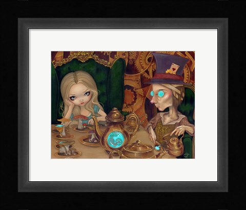 Framed Alice and the Mad Hatter Print