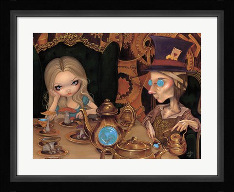 Framed Alice and the Mad Hatter Print