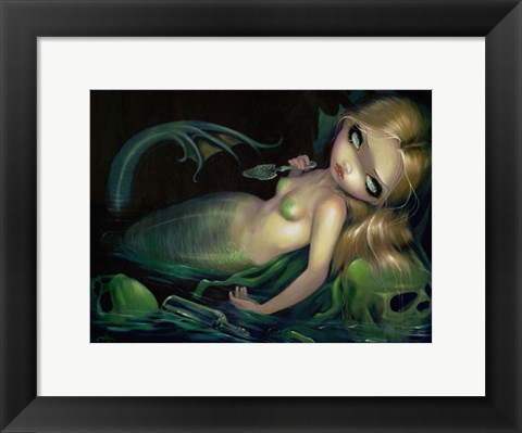 Framed Absinthe Mermaid Print
