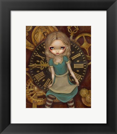 Framed Alice and Clockworks Print