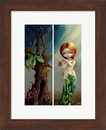 Framed Eve and the Tree of Knowledge Print