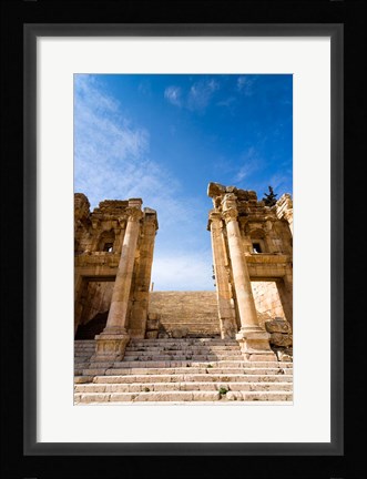 Framed Propilaeum of the Temple of Artemis, Jerash, Gerasa, Jordan Print