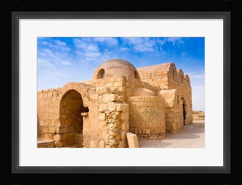 Framed Qusayr Amra or Quseir Amra, Hummayad Hunting Pavilion, Jordan Print