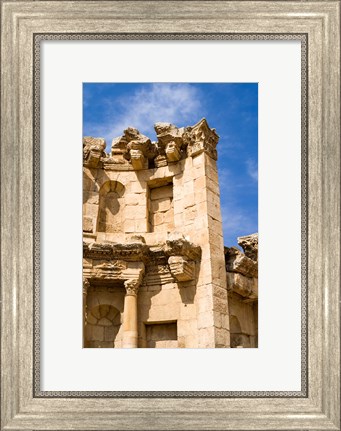 Framed Nymphaeum, Once the Roman city of Gerasa, Jerash, Jordan Print