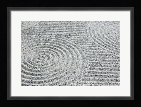 Framed Pattern in Sand, Tofukuji Temple, Kyoto, Japan Print