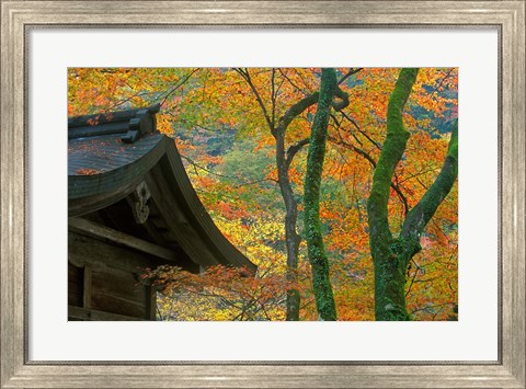 Framed Kibune Shrine, Kyoto, Japan Print