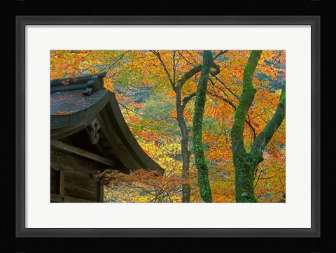 Framed Kibune Shrine, Kyoto, Japan Print