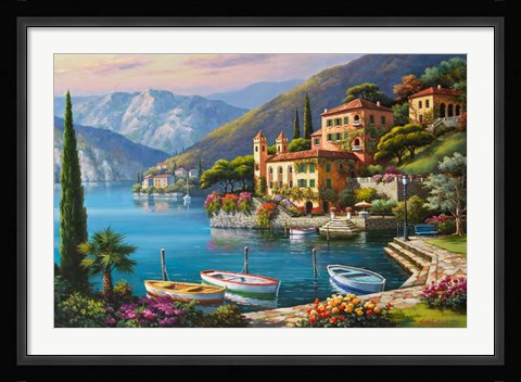 Framed Villa Bella Vista Print