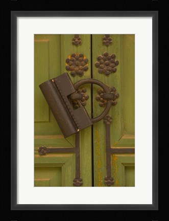 Framed Metal Door Lock, Changgyeonggung Palace Complex, Seoul, South Korea Print