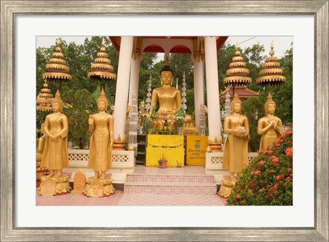 Framed Buddha Image at Wat Si Saket, Laos Print
