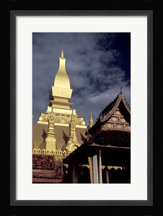 Framed Pha That Luang (Great Stupa), Vientiane, Laos Print