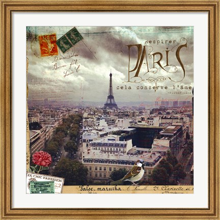 Framed Breath Of Paris Print