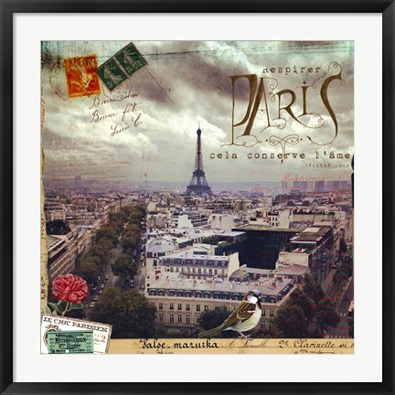 Framed Breath Of Paris Print