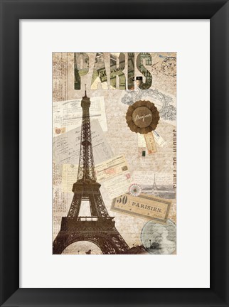 Framed Sepia Paris Print