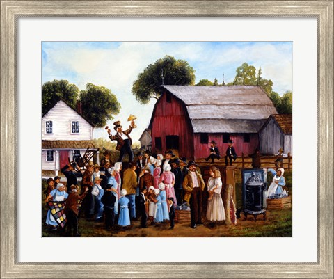 Framed Farm Auction Print