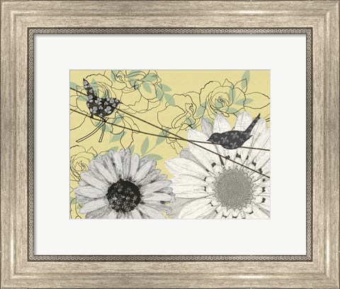 Framed Birds on a Wire II Print