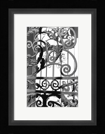 Framed Wrought Iron Elegance II Print