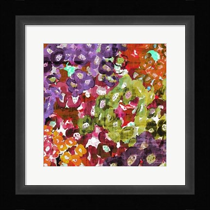 Framed Floral Barrage I Print