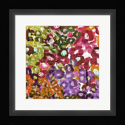 Framed Floral Barrage II Print