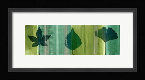 Framed Silver Leaf Panel I Print