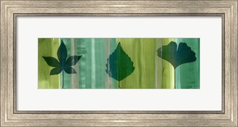 Framed Silver Leaf Panel I Print