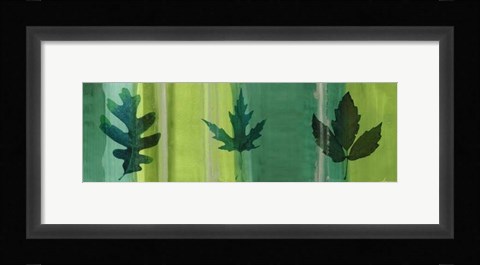 Framed Silver Leaf Panel II Print