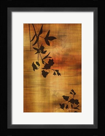 Framed Sepia Floral II Print