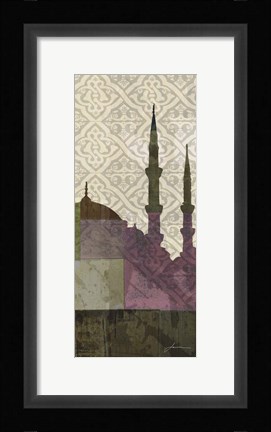 Framed Eastern Spires I Print