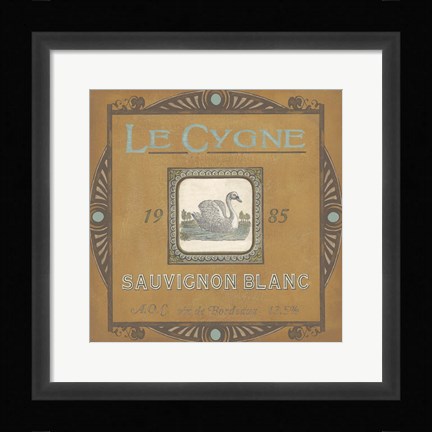 Framed Vintage Wine Labels VIII Print