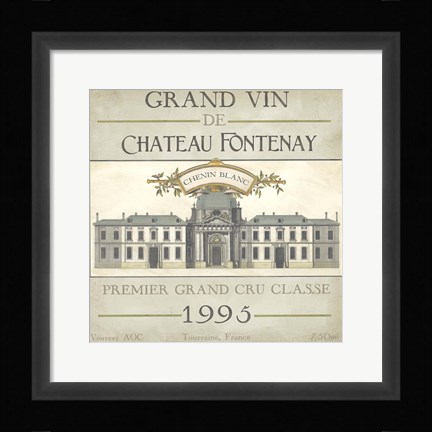 Framed Vintage Wine Labels IX Print