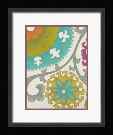 Framed Celebration Suzani V Print