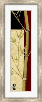Framed Meditative Bamboo Panel II Print