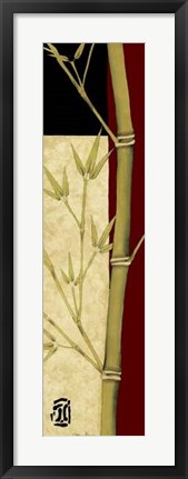 Framed Meditative Bamboo Panel II Print